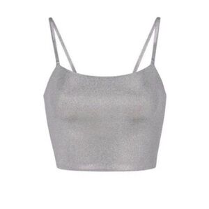 SKIMS Shimmering Silver Camisole